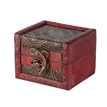 Ftory Scatola portaoggetti - Mini Scatola portaoggetti da Tavolo retrò in Legno Scatola portaoggetti per Gioielli Cosmetici Strumenti organizzatore(Soldi di Rame)