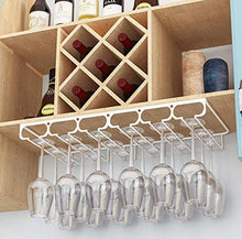 Vino creativo armadietto in ferro supporto di tazza di vetro confine Upside Down Home Bar,bianca,4 canali 30 * 22.5 * 6cm