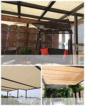 Moolo Rete ombreggiante Shading Net, Encryption Sunscreen 2Mx2M Perforated Garden Balcony Beige da Giardino (Dimensioni : 2Mx6M)