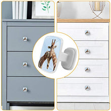 Coppia di giraffa 4 PCS Pomelli per Porta, Pomolo per Mobile, Pomelli per Mobili con Viti, Maniglia per Armadietto, Pomelli per Porta, Pomelli per Cassetti per Porta, Armadio, Cassetto e Credenza