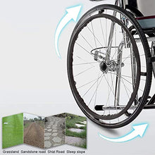 Carrozzine Pieghevole, Leggera Carrozzina Semovente Portatile Carrozzina Comfort Completamente Sdraiata con Poggiapiedi Oscillanti E Freni A