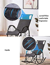 Sedia a dondolo relax leggera reclinabile Sedia a dondolo sdraio reclinabile, sedia reclinabile per giardino, prato patio, sdraio spiaggia relax sedia a dondolo con poggiapiedi e supporto poggiatesta