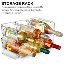 Banane 6 X Portabottiglie – Portabottiglie impilabile in cristallo trasparente per bottiglie di vino rack per piani di lavoro, 20 X 12 X 10 cm