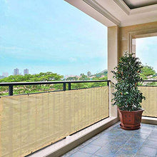 Balcone Protezione LSXIAO Ombra Perforata di Protezione Solare Schermata Privacy 90% di Blocco della visibilità Protezione UV HDPE Adatto A Balconi Dell'appartamento, 54 Taglie