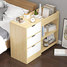 Comodino Altezza Base 3-Cassetti Semplice Ed Economico Casa Camera Da Letto Creativo Armadietto 74X30X57CM FANJIANI