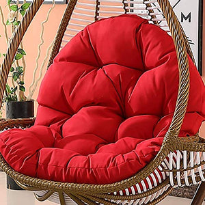Yxxc Cuscino del Sedile sospeso, Cuscino per Sedia in Vimini Altalena Impermeabile, Balcone, Patio, Giardino, Cuscino per Sedia, Altalena, Cuscino in Vimini, Tessuto Amaca, 186x86 cm, Rosso