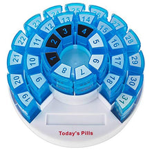 LUCKFY Pillola mensile Scatola, Pillola Organizzazione prescrizione Box Organizer Intelligente con Multiplo Giornaliero dosi Sezione cilindrica Alta qualità Pill Box