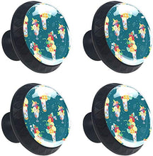 Fantastici cocktail estivi Pomelli per Porta Set di 4 Pomelli per Mobili Manopole per Cassetti Cucina Armadio Vetro