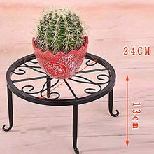 2 scaffali per Fiori in Metallo,Piante in Vaso Portavasi Metallo,Retro Metal Rack Rotonda in Ferro battuto,Flower Pot Iron Plant Stand,per Interni e balconi
