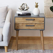 Living Equipment Libreria Articoli vari scaffale Comodino a 2 cassetti Comodino Comodino Mobile contenitore Comodino in legno Comodino Mobili per la casa Archiviazione Piedistallo Comodino Finitura