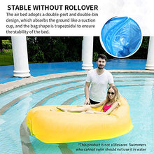 TTAototech Lettino Gonfiabile Divano Ad Aria Amaca Portatile, Impermeabile E Anti-Perdite Daria Design Ideale Divano per Cortile in Riva al Lago Spiaggia Viaggi Campeggio Picnic E Festival Musicali
