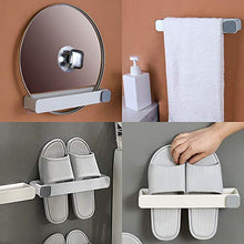 Lmbqye Porta Pantofole Da Bagno, Porta Asciugamani 2 Pezzi, Porta Rotolo Carta Igienica Da Bagno, Porta Asciugamani Da Parete Per Bagno Cucina (Dimensioni: 25 * 3 * 5 cm)