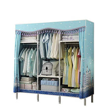 JFFFFWI Armadio Guardaroba Semplice con Struttura in Acciaio 150 * 170 * 45cm (Colore: B)