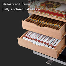 Gymqian Humidars Barware Nte Temperatura e Umidità Carbinetto Di Sigaro 48L Cabinetto Di Sigaro Cedar Cedar Wood Sigarmat Cabinet Capacità a Quattro Strati Capacità Cuccarina Amp; C