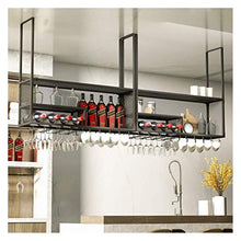 Appendiabiti da Bar, portabicchieri Capovolto, portabicchieri sospeso, portabottiglie in Ferro battuto, armadietto pensile Ristorante, Mobile pensile Domestico