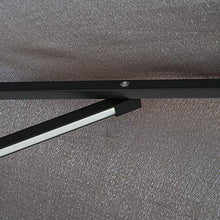 Outsunny Ombrellone da Giardino a Braccio con Manovella e 8 Strisce LED a Energia Solare Φ2.95x2.45m, Grigio