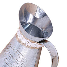 TankMR - Contenitore per attrezzi da giardino, in lamiera di ferro a forma di cuore, stile rustico, ideale per matrimoni, casa e hotel