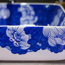 CERARCS Lavabo Lavabo de Mano Pura Pintura del lavabo del baño Lavabo de la encimera Cerámica en Forma contemporánea Tazón de Fuente formado Superior