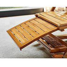Iyom Sedia Zero Gravity, Chaise Longue, Sedia a Dondolo Pieghevole in Legno Balcone Sedia con Schienale Regolabile in bambù con poggiatesta e Massaggio ai Piedi Lettini Prendisole per Esterni