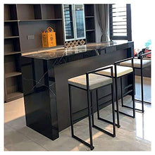 YHNMK Sgabelli da Bar,Sgabelli Alti, Seggiola Moderne Minimaliste in Metallo Casual, Poltrona per Colazione con Poggiapiedi, Seggiole da Cucina, Sgabelli da Bar