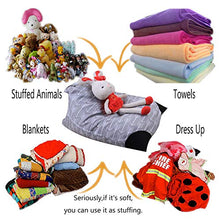 Sedia Di Stoccaggio Di Borse Di Fagioli, Sedile Per Borsa Di Stoccaggio Multiuso, Sedie Grandi Sacche Di Fagioli Stuffable .Ipper Beanbag Per Organizzare I Giocattoli Per Bambini,Grigio