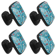 Pattini e muffole sport invernali Pomelli per Porta Set di 4 Pomelli per Mobili Manopole per Cassetti Cucina Armadio Vetro