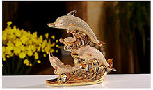 Yubingqin Nuovi Arredi for la casa Placca in Oro Placcato Oro Dolphin bay Love