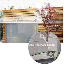 Tenda da tenda da sole all'aperto Rifugio a pioggia per esterni Porta a baldacchino resistente alle intemperie trasparente in policarbonato foglio di policarbonato pioggia UV Shelter Shelter ,80×100cm