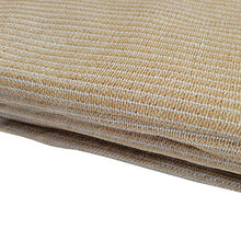 Rebecca Mobili Telo Tenda A Vela Giardino Beige Rettangolare Polietilene Protezione Raggi Solari Anelli Rinforzati Outdoor Barca Terrazzo 4x5 mt (cod. RE6344)
