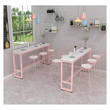 SAP - Sgabello da bar alla moda, creativo, sedia da bar e schienale alto, girevole, per la colazione, ristorante, resistente (colore: rosa, dimensioni: 65 cm)