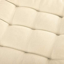 Gräfenstayn® Set di 4 Cuscini di Seduta 40x40x3cm con Cinghie di ritenzione per Interni ed Esterni con Guarnizione Oeko-Tex - (Crema)