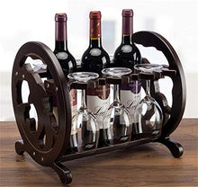 KELITINAus 3-Bottiglia Di Vino Rack Multifunzione Calice Titolare Bar Display Stand Rack