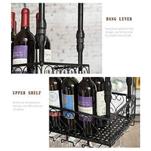 Unknow Portabottiglie Portabottiglie, Portabottiglie Portabottiglie Appeso Portabottiglie Calice Portabottiglie Bicchiere Calici Organizer Asciugatrice per Cucina Domestica Bar Pub Giardino Ristora
