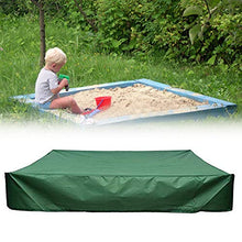 Copertura per sabbiera con coulisse, copertura per pozzo di sabbia quadrata impermeabile Copertura antipolvere per sabbiera Copertura per piscina per giardino Bunker antipolvere per esterni