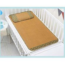 MBY Materassino in bambù, Bambino Neonato Bambini Letto della Scuola Materna Malacca Sedili, Nessun Odore Liscio No Burr Raffreddare Senza Ghiaccio (Color : Two-Piece, Size : 60×120cm)