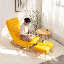 Sedia a dondolo Sedia a sdraio patio giardino Vacanze Lettino prendisole Sedia relax Sedia relax Sedia da lettura per il tempo libero Sedia divano Sedia reclinabile per donna incinta Sedia a riposo