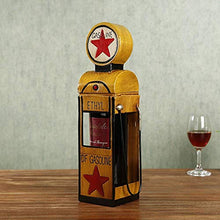 Elegante Semplicità Stazione Di Servizio Gialla Stile Ornamenti in Metallo Ferro Battuto Retrò Vecchia Uva Portabottiglie Desktop Portico Bar Decorazione Del Ristorante Creativo Regalo Di Nozze Decor