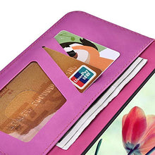Robinsoni Custodia Compatibile con Samsung Galaxy S7 Case Portafoglio Cover Dumbo Stampato Libro Pelle PU Antiurto Case Wallet Taccuino Cover Libretto Cartone Animato Case Folio Flip Cover Rosa Rossa
