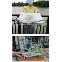 LSXIAO Trasparente Telone, Balcone Cortina Antipioggia, Copertura in PVC Resistente, Completamente Impermeabile Orlo in Corda di Nylon con Occhiello per Terrazze, Mobili da Giardino