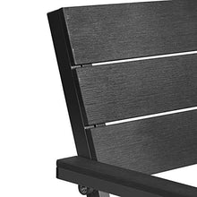 TecTake 800796 Panca da Giardino per 2 Persone, Panchina da Parco, Mobile da Giardino, Arredamento Esterni, Robusta, Telaio Stabile in Alluminio -Disponibile in Diversi Colori (Grigio Scuro)