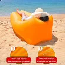 Inflatable Sofa Poltrona Gonfiabile Divano Gonfiabile Amaca con Cuscini incorporati e Borse portaoggetti, Facile da trasportare, Senza Pompa, Resistente all'Acqua e allo Strappo
