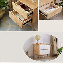 Schedari Schedari di legno solido Comodino cassetto ad alta capacità Luogo di vestiti in camera da letto riporre libri in massello - 45x40x50cm Mobile Home Office Scatola di file (Color : B)