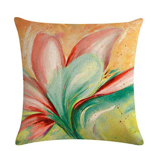 Xianzhengfu - Federa decorativa per cuscino quadrata, per divano, auto, motivo: pianta
