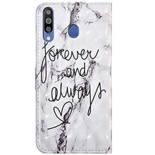 Robinsoni Custodia Compatibile con Samsung Galaxy M30 Case Portafoglio Cover Libro Case Pelle PU Antiurto Case Wallet Flip Caso Taccuino Cover Libretto Custodia Della Pittura a Olio Case Foglio Cover