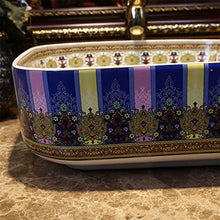 Lavabo Quadrato Bagno retrò Creativo Jingdezhen Ceramica Hotel Anti-Splash lavabo Lavandini Bagno
