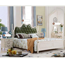 Dsrgwe Comodino Camera da Letto, Comodino Semplice di Legno Solido, Armadio Bianco della Camera da Letto di Avorio Bianco Due cassetti
