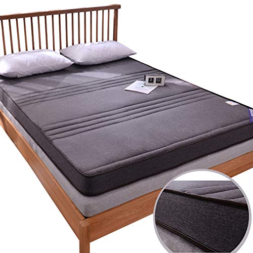 LoveHouse Tatami Floor Mat, Pieghevole Morbido Pelo Spesso Mattres Tradizionale futon, Tappetino Giapponese Letto Roll, Student Dormitory Materasso, B, 180x200cm(71x79inch)