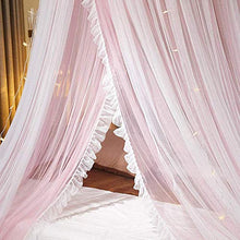 SXFYHXY Rotondo Principessa Baldacchino per Letto Tenda del Baldacchino del Letto - Tenda del Letto della Cupola della Maglia Trasparente a Doppio Strato
