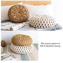 YQ Cuscini Intrecciati, Cuscini futon Tessuti, Cuscini di Tatami ispessiti sulla Finestra del Balcone della Baia 40x40cm (Size : Woven Cushion)