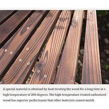 Giardino Esterno Panchina da Giardino,Anticorrosivo In Legno Massello Cortile Balcone Panchina Terrazza Fioriera,Sedia da Veranda Resistente Alle Intemperie,Per Panchine Decorative da Prato